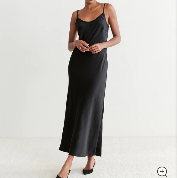 Jenni Kayne Satin Slip Dress Blue Maxi Long Size Small - Picture 7 of 7